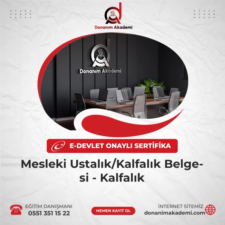 Mesleki Ustalık/Kalfalık Belgesi – Kalfalık