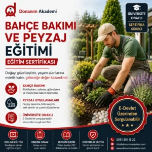 Bahçe Bakımı ve Peyzaj Eğitimi Sertifikası