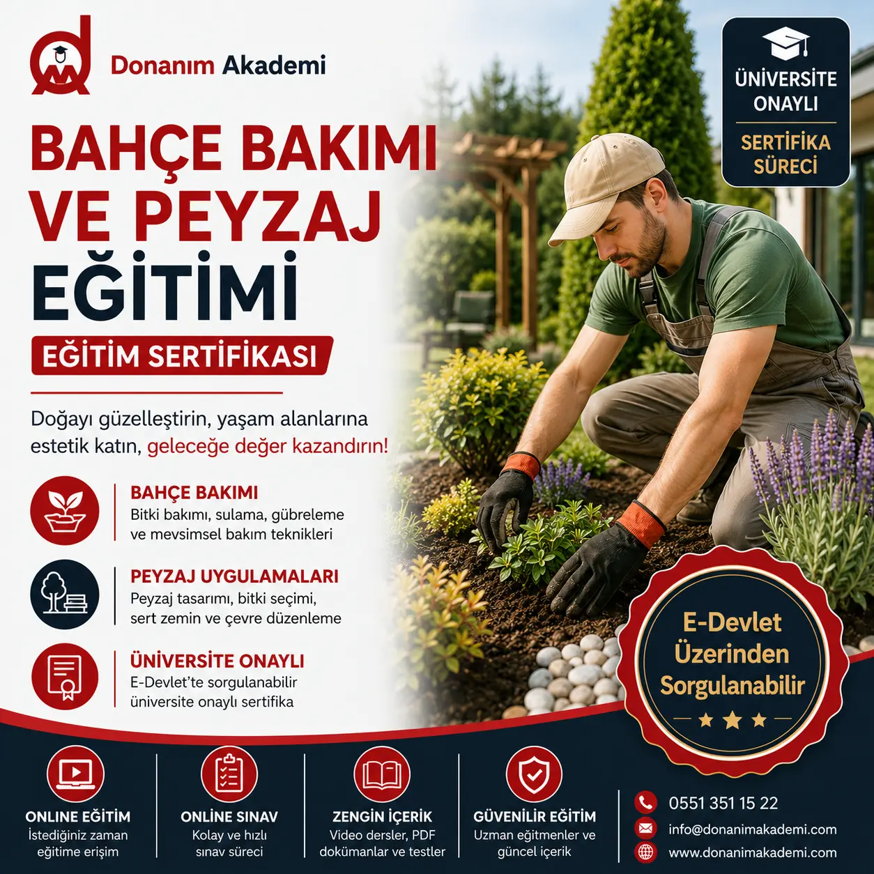 Bahçe Bakımı ve Peyzaj Eğitimi Sertifikası