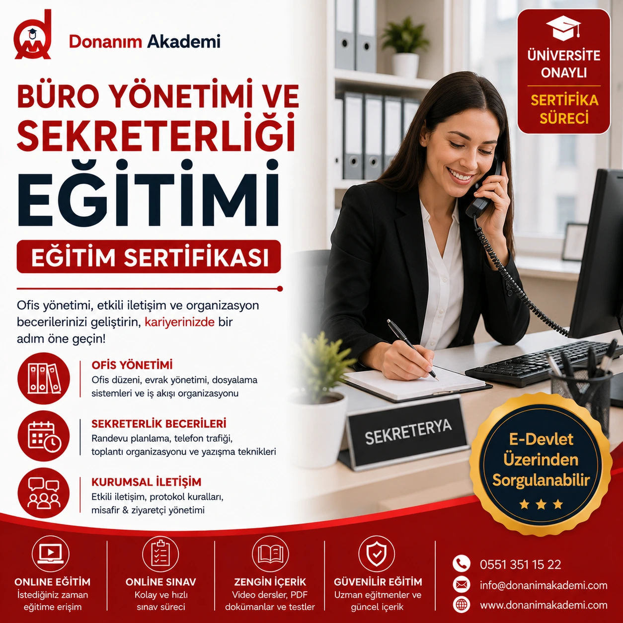 Büro Yönetimi ve Sekreterliği Eğitimi Sertifikası