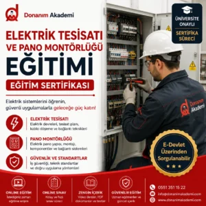 Elektrik Tesisatı ve Pano Montörlüğü Eğitimi Sertifikası