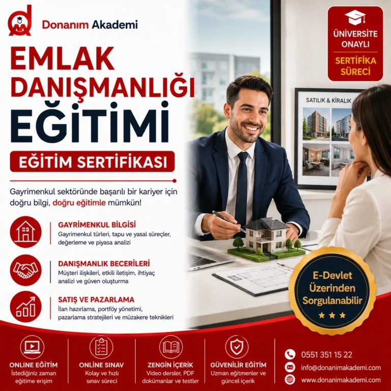 Emlak Danışmanlığı Eğitimi Sertifikası