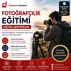 Fotoğrafçılık Eğitimi Sertifikası