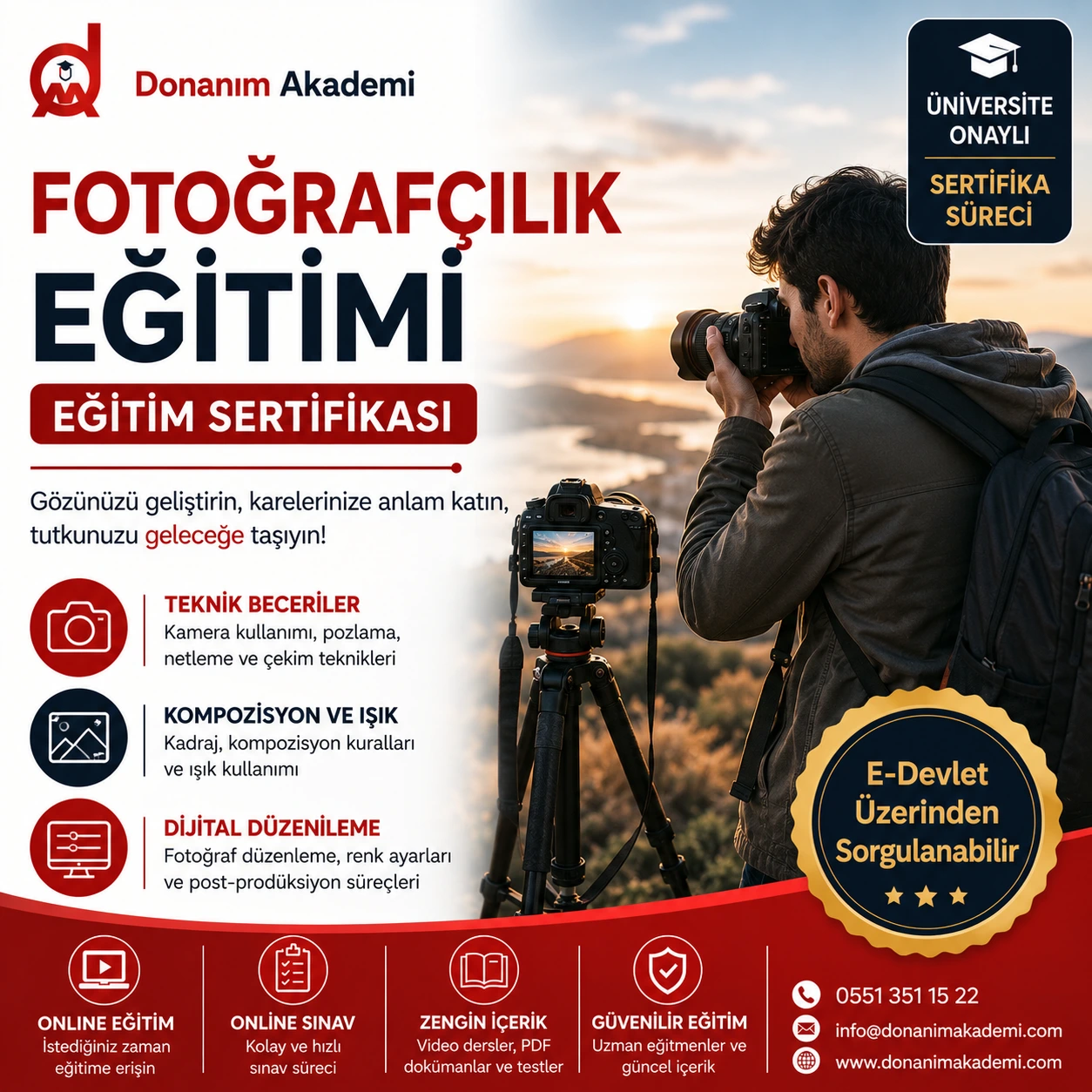 Fotoğrafçılık Eğitimi Sertifikası