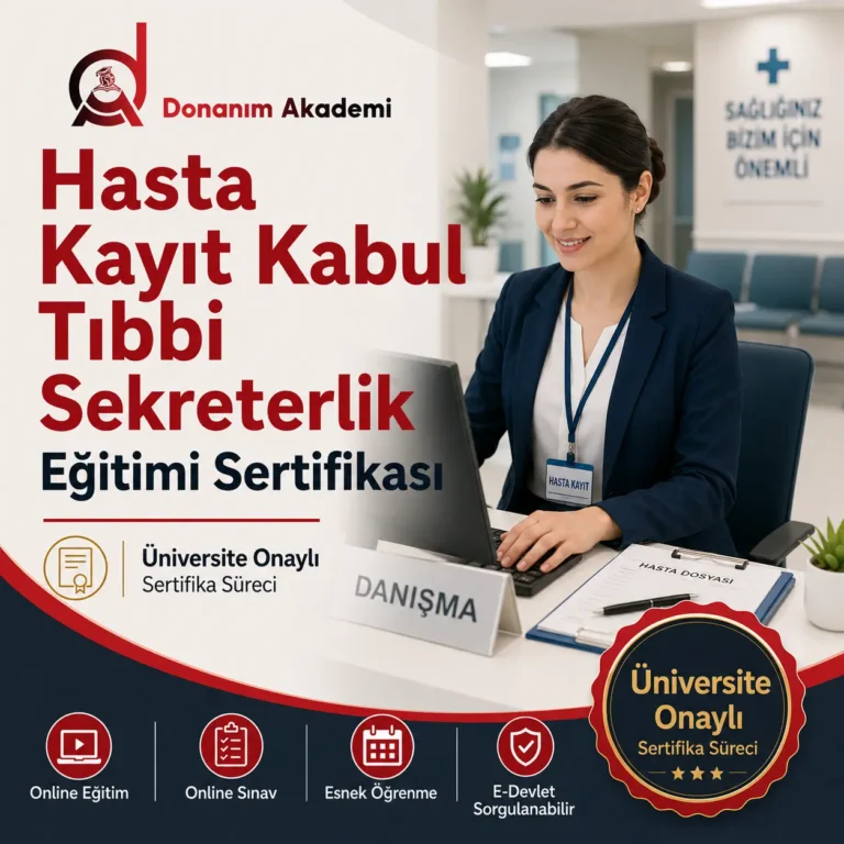 Hasta Kayıt Kabul Tıbbi Sekreterlik Eğitimi Sertifikası