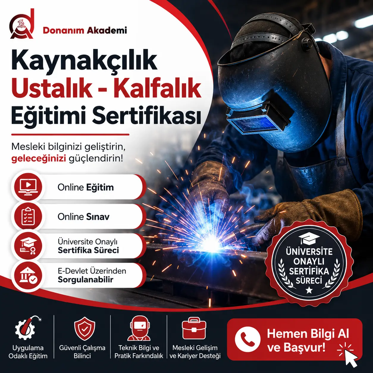 Kaynakçılık Ustalık - Kalfalık Eğitimi Sertifikası