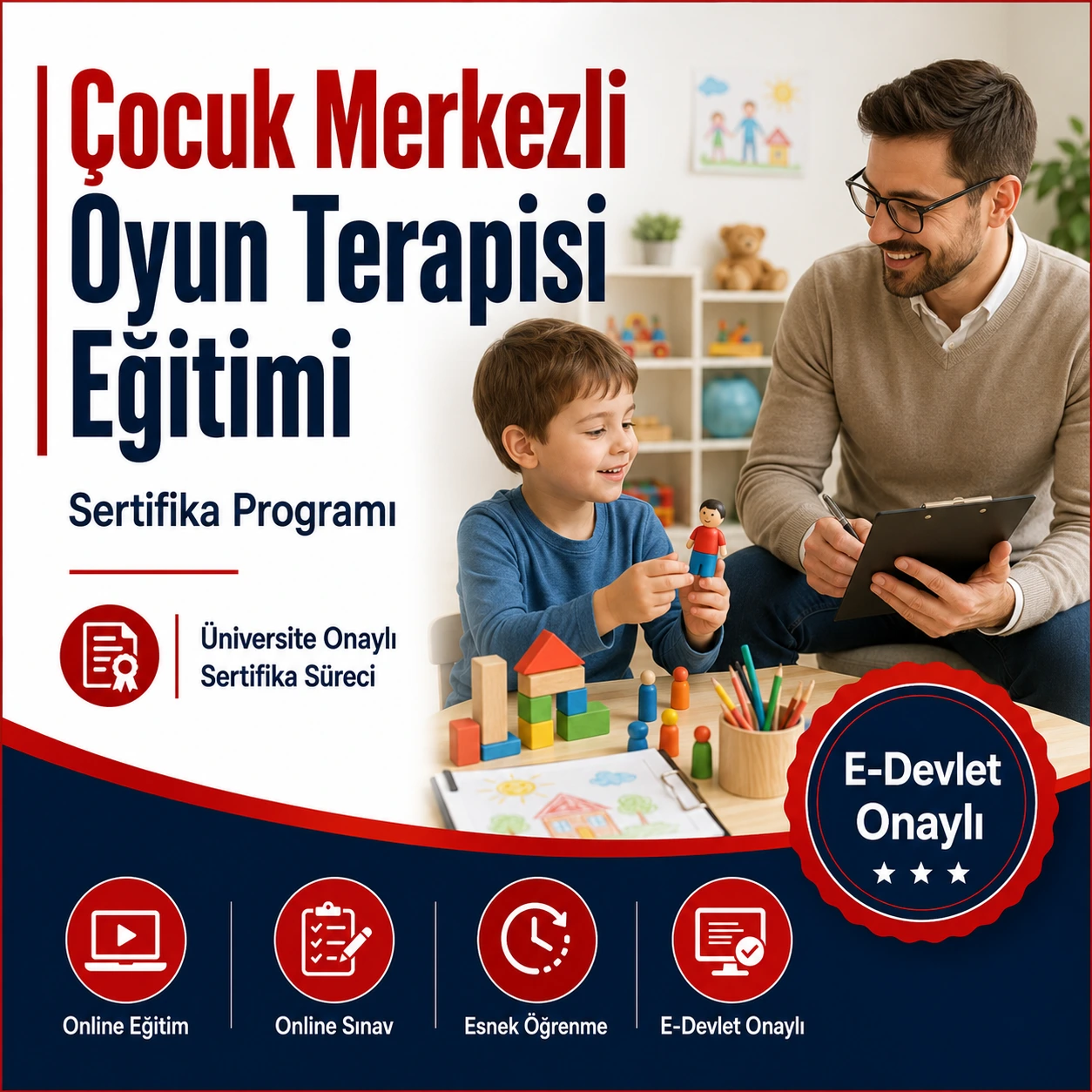 Çocuk Merkezli Oyun Terapisi Eğitimi Sertifikası