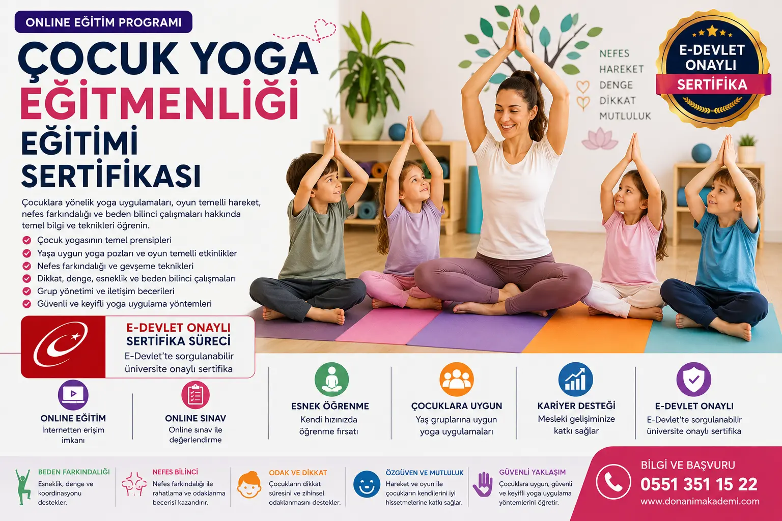 Çocuk Yoga Eğitmenliği Eğitimi Sertifikası