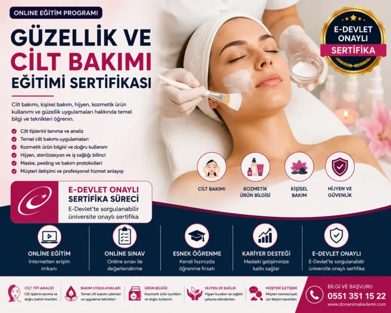 Güzellik ve Cilt Bakımı Eğitimi Sertifikası