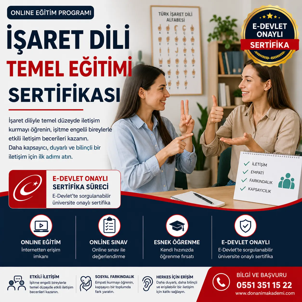 İşaret Dili Temel Eğitimi Sertifikası