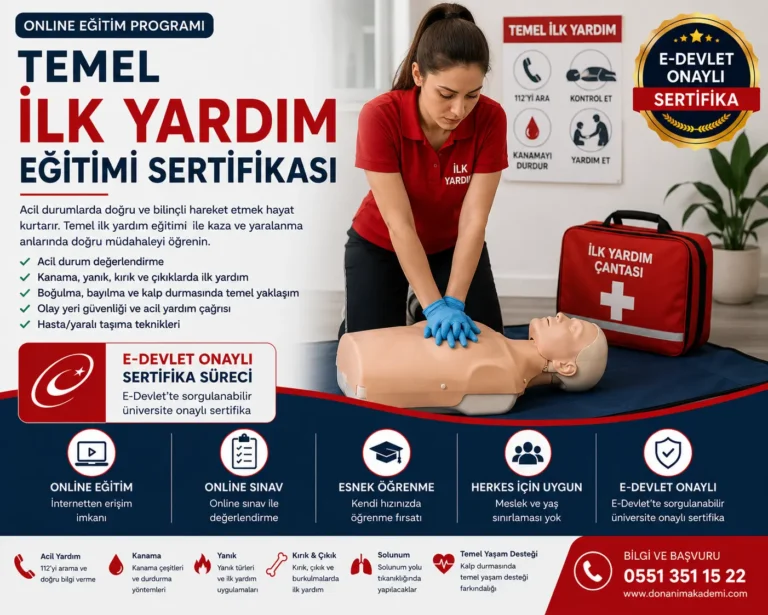 Temel İlk Yardım Eğitimi Sertifikası